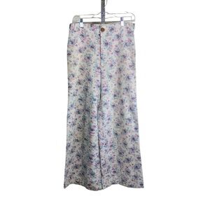 GARLAND USA Vintage Women’s 6/8 Small Medium High Rise Wide Leg Pants Floral